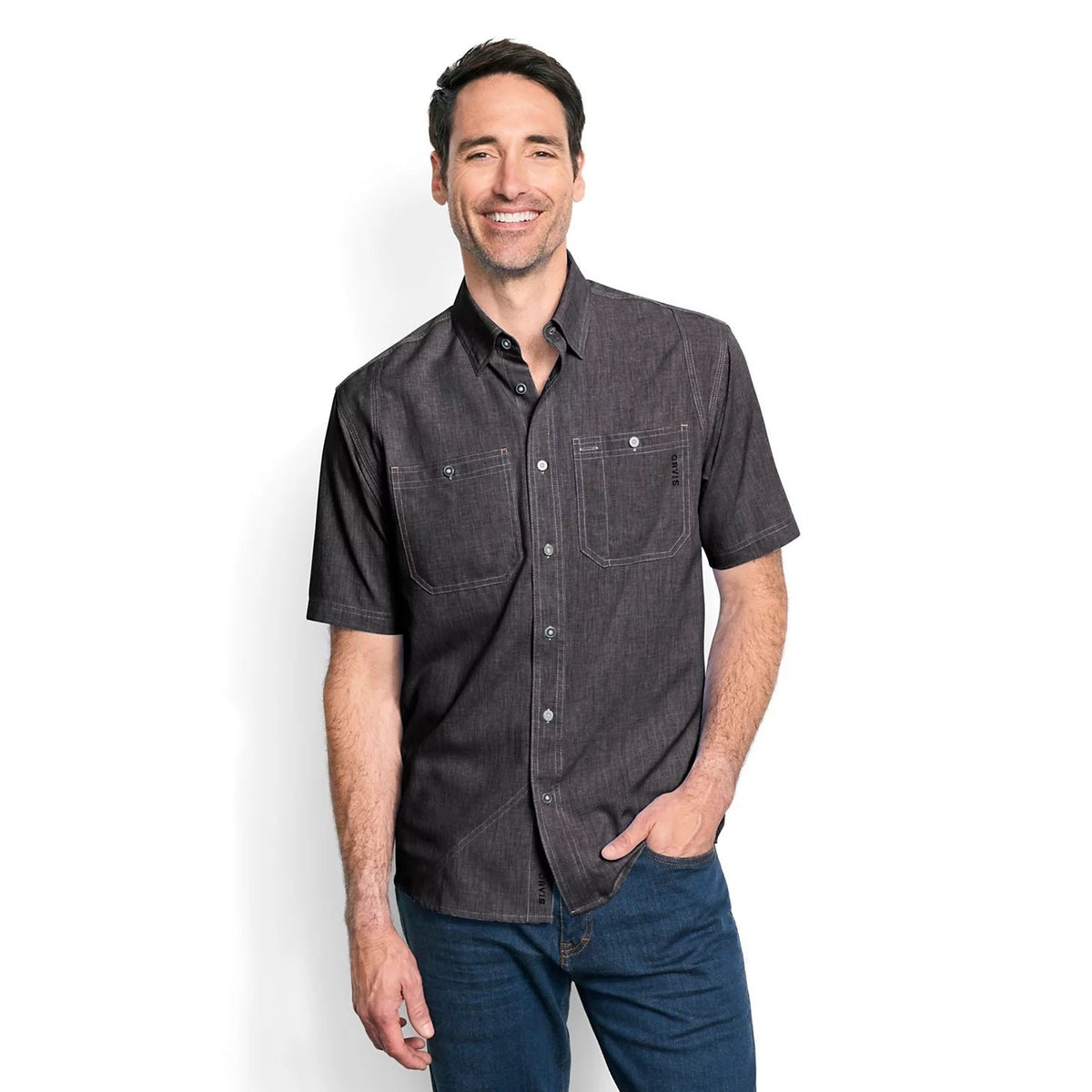 Orvis Best Seller - Men's Tech Chambray Short-Sleeve Work Shirt