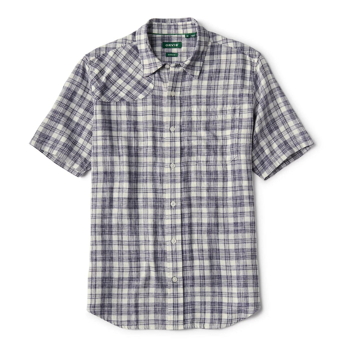 Orvis Customer Favorite -Space-Dyed Plaid Short-Sleeve Shirt