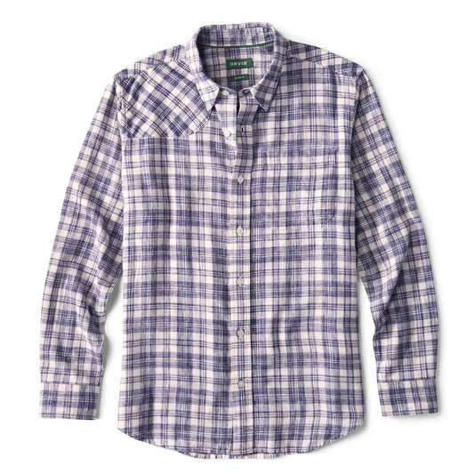 Orvis Great Deal - Space-Dyed Plaid Long-Sleeve Shirt