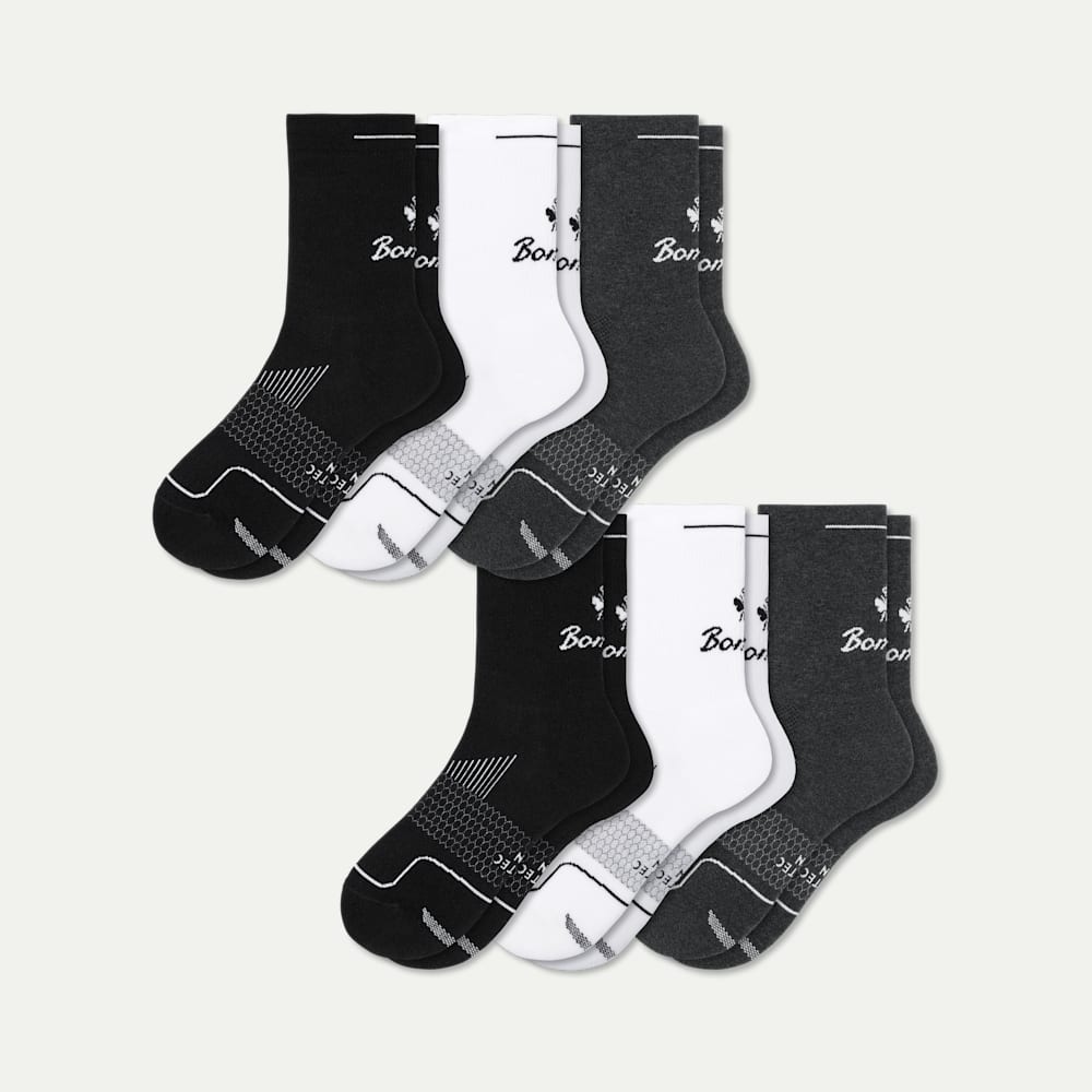 Women's Running Half Calf Sock 6-Pack - Mixed