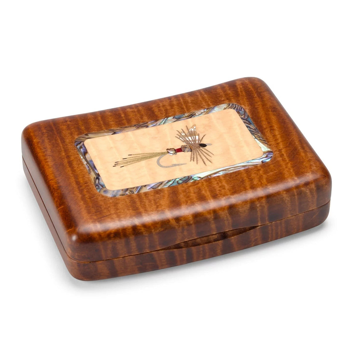 Orvis Best Seller - A.L. Swanson River Series Fly Boxes - Wood Inlay