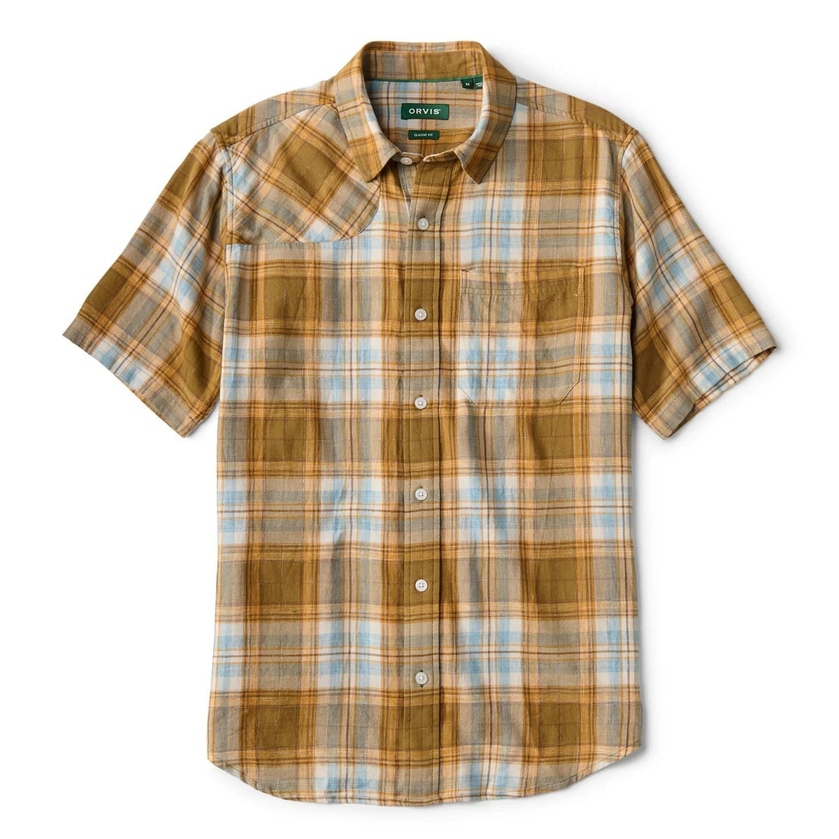 Orvis Customer Favorite -Space-Dyed Plaid Short-Sleeve Shirt