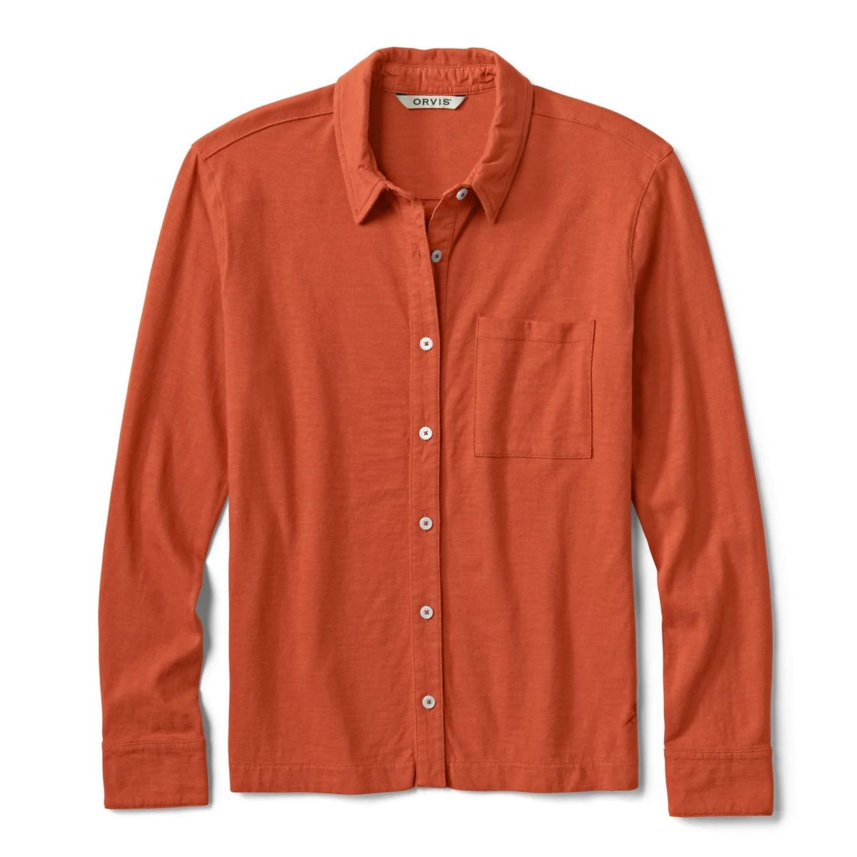 Orvis Budget Friendly - Women's Bromley Knit Button-Down Long-Sleeve Shirt