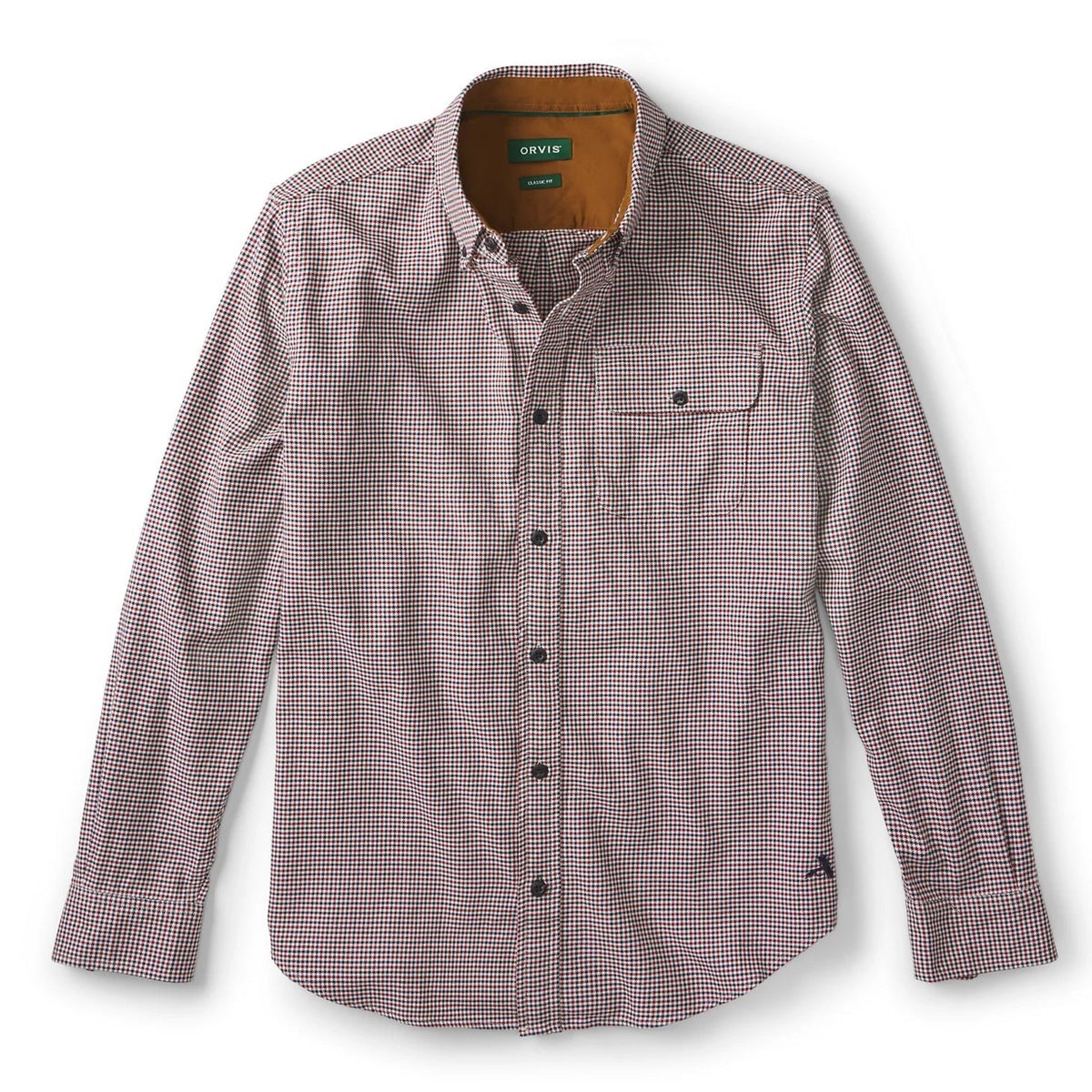 Orvis Best Seller - Spencer Houndstooth Pure Cotton Long-Sleeve Shirt