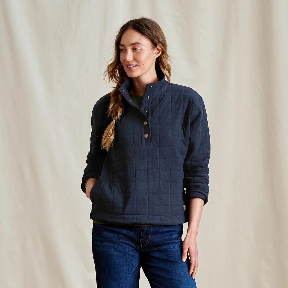 Orvis Affordable - Women's Battenkill Quilted 1/2-Snap Sweatshirt