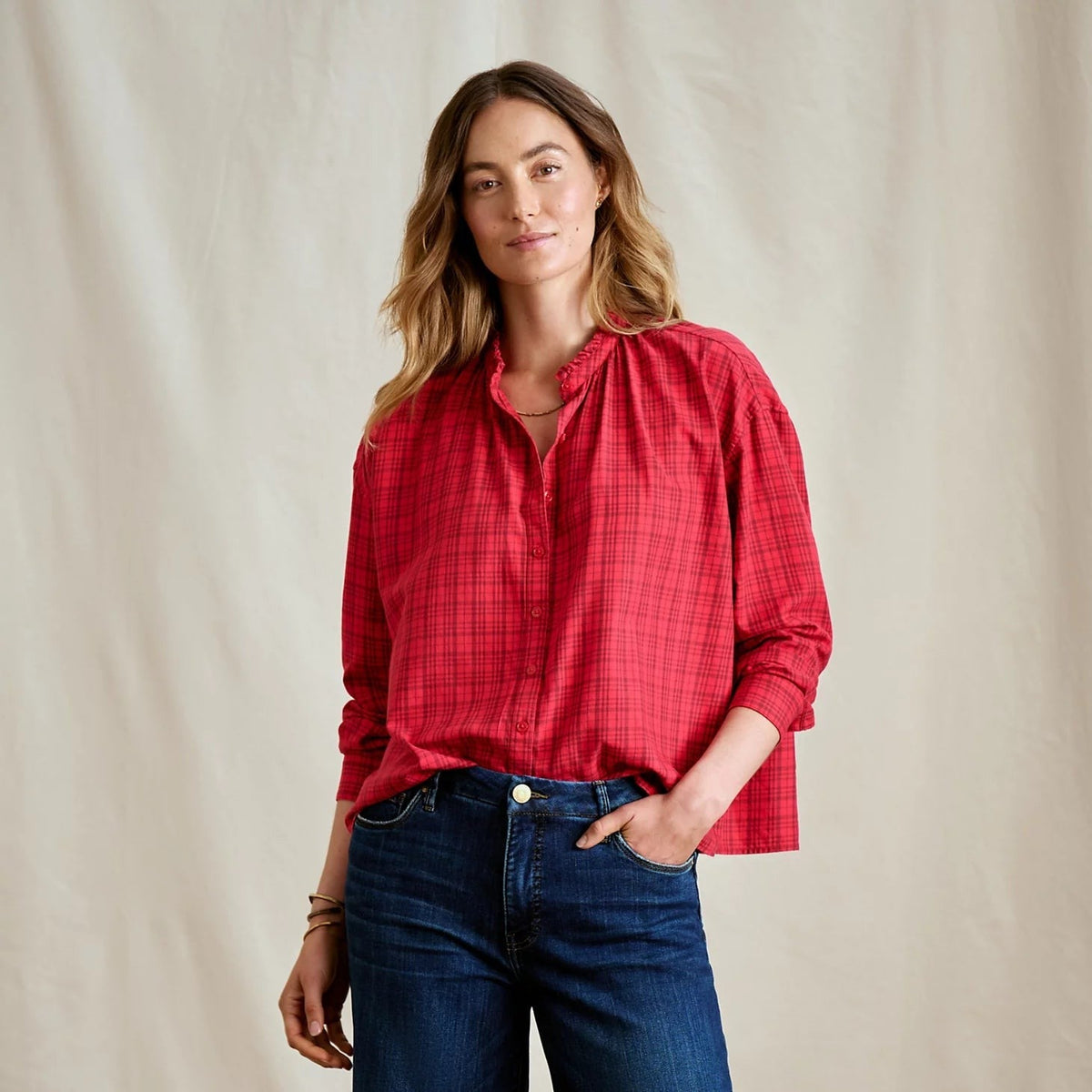 Orvis Great Deal - Women's Sunderland Brushed Twill Long-Sleeve Top