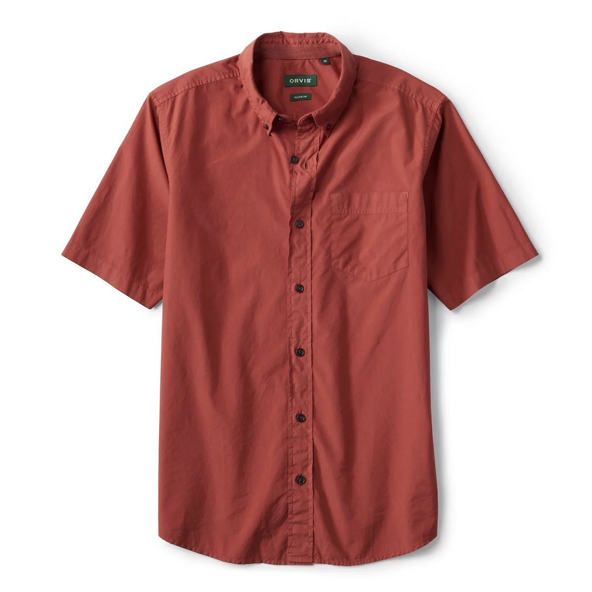 Orvis Featured - Garment-Dyed Poplin Short-Sleeve Shirt
