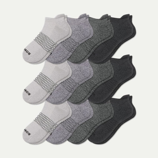 Marl Ankle Sock 12-Pack - Shades Mix L