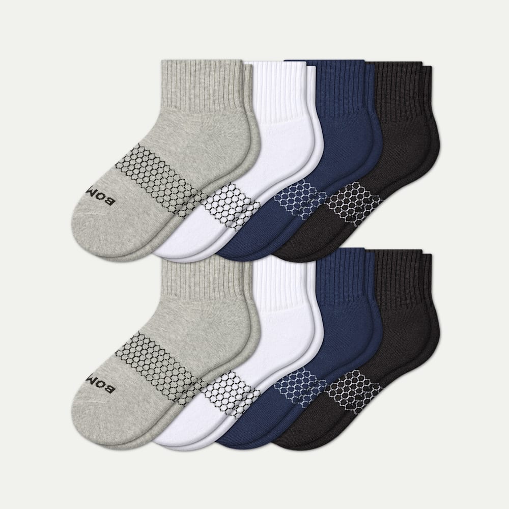 Women's Quarter Sock 8-Pack - solid-marl-mix - 11