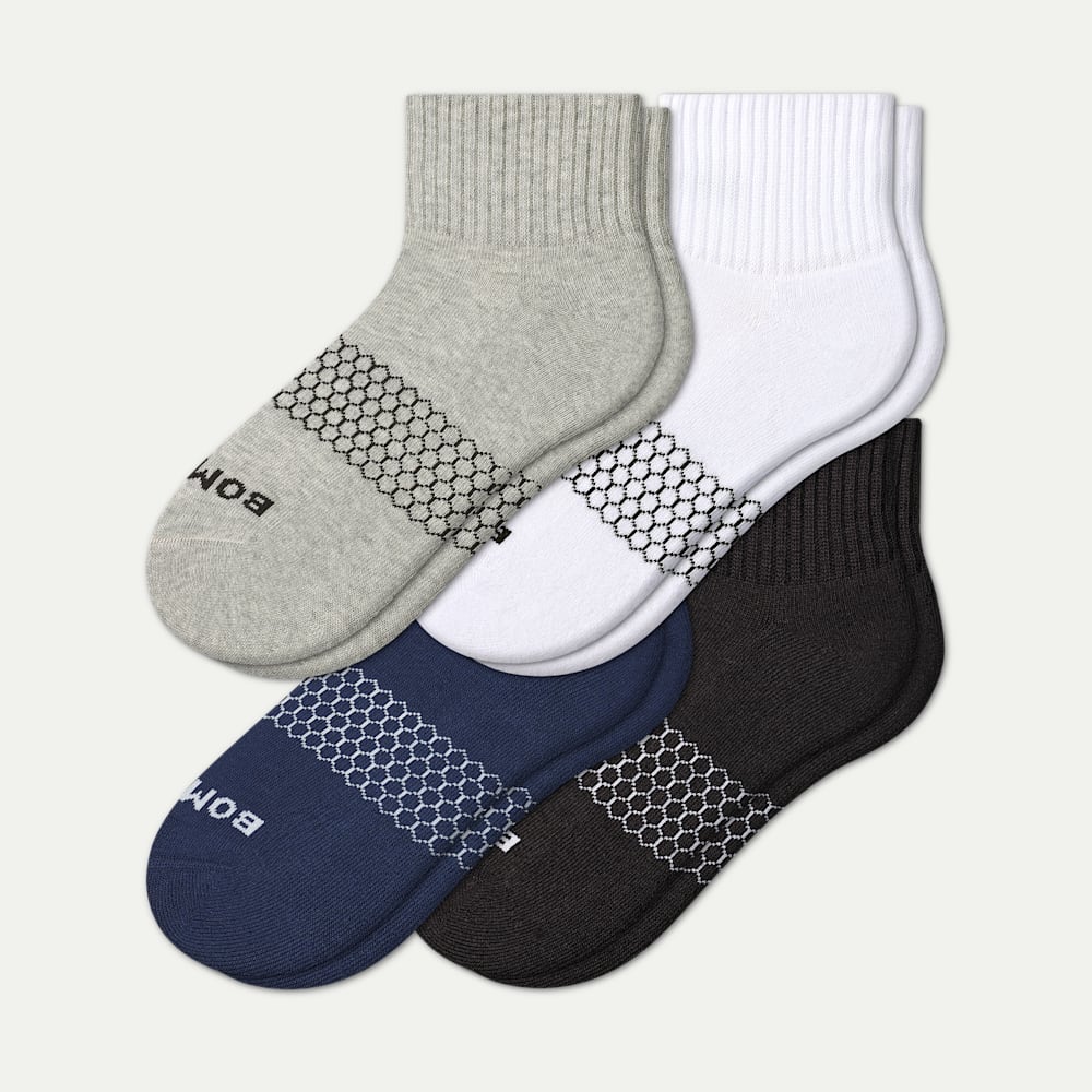 Women's Quarter Socks 4-Pack - solid-marl-mix - 1