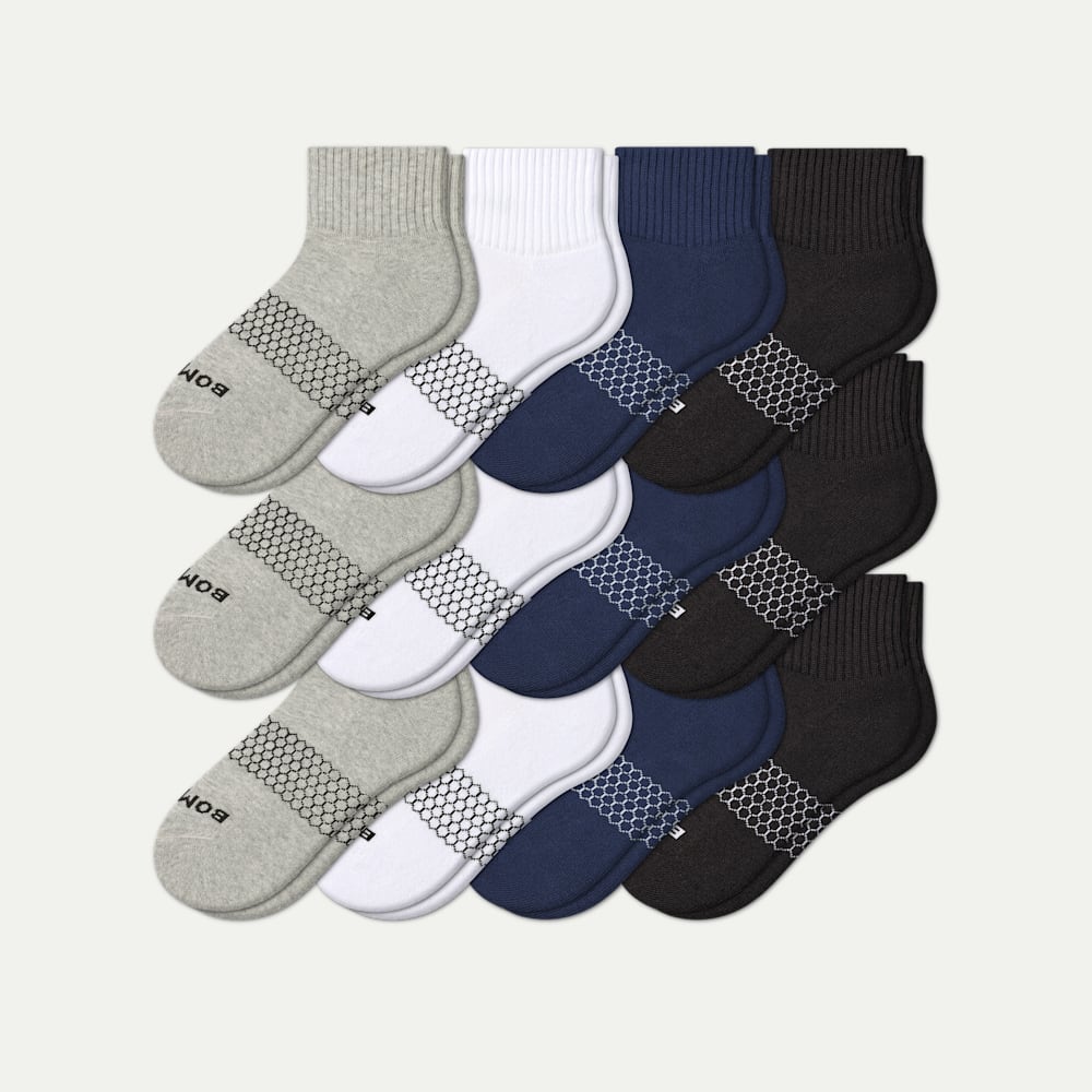 Men's Quarter Sock 12-Pack - solid-mix - 1