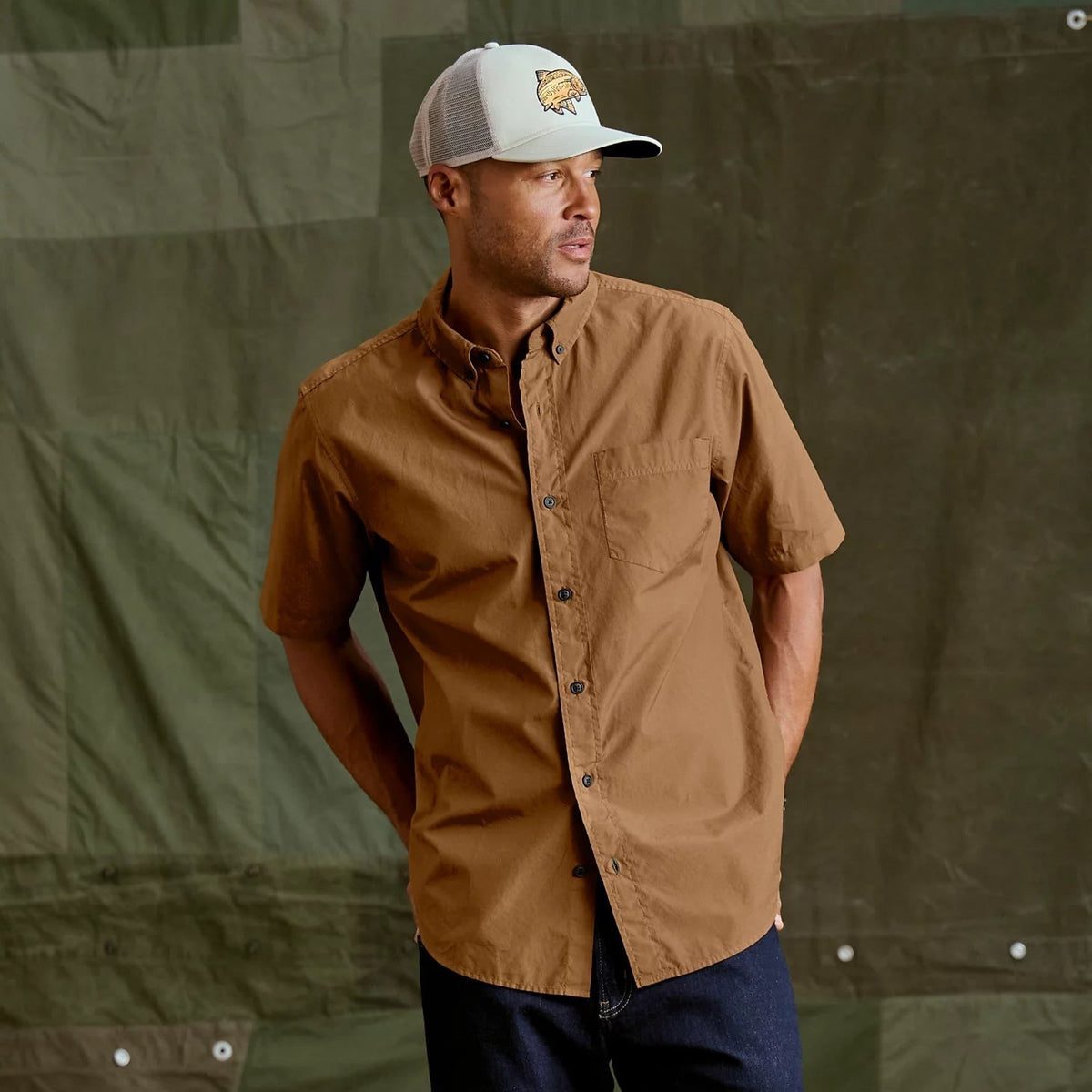 Orvis Featured - Garment-Dyed Poplin Short-Sleeve Shirt