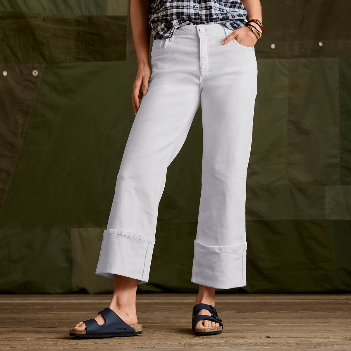 Orvis Budget Friendly - Kut from the Kloth® Charlotte High-Rise Wide-Leg Cuffed Jeans