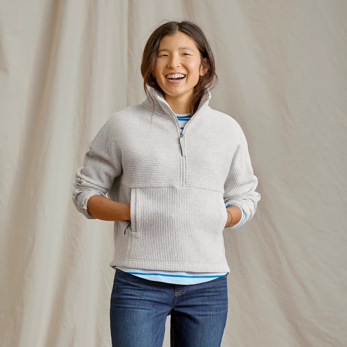 Orvis Featured - Textured Quilt 1/2-Zip Sweatshirt