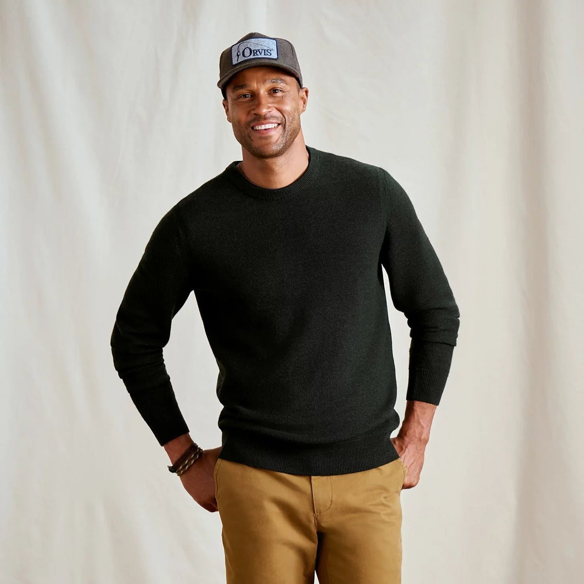 Orvis Budget Friendly - Merino Piqué Crewneck Sweater