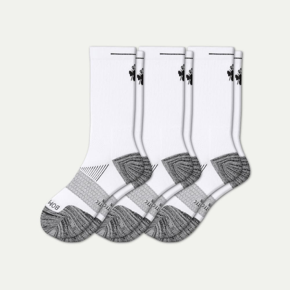 Women's Running Calf Sock 3-Pack - white-bee - 14