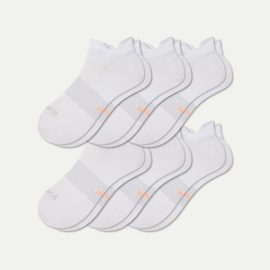 Women's Lightweight Athletic Ankle Sock 6-Pack - white L
