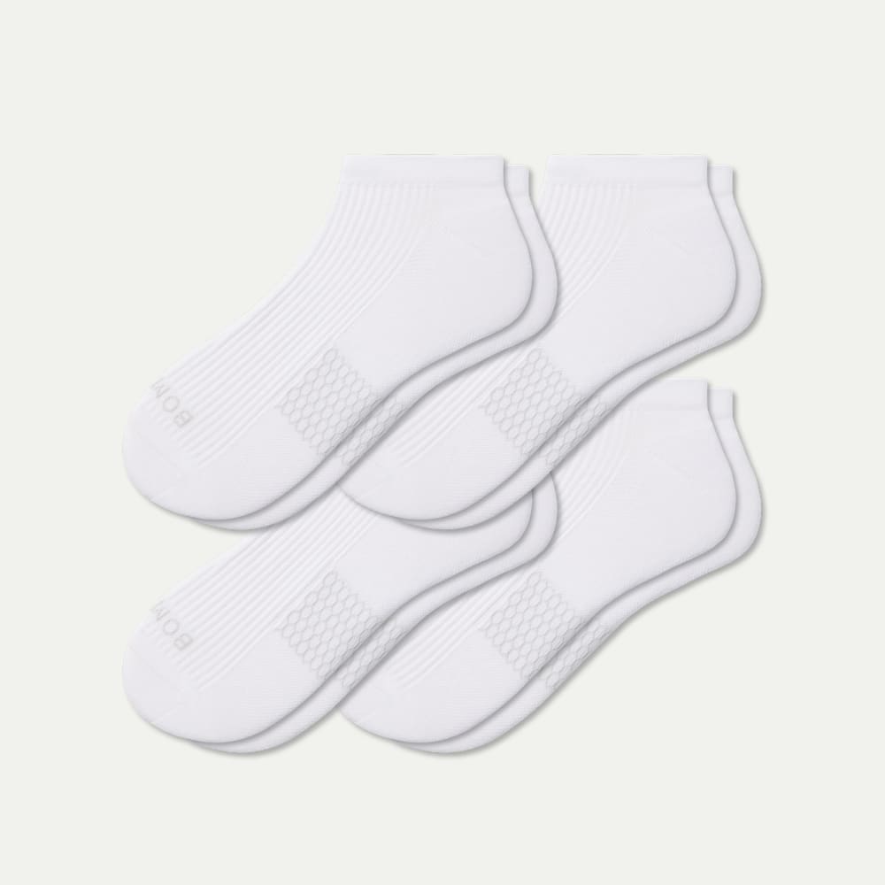 Modern Rib Ankle Sock 4-Pack - White