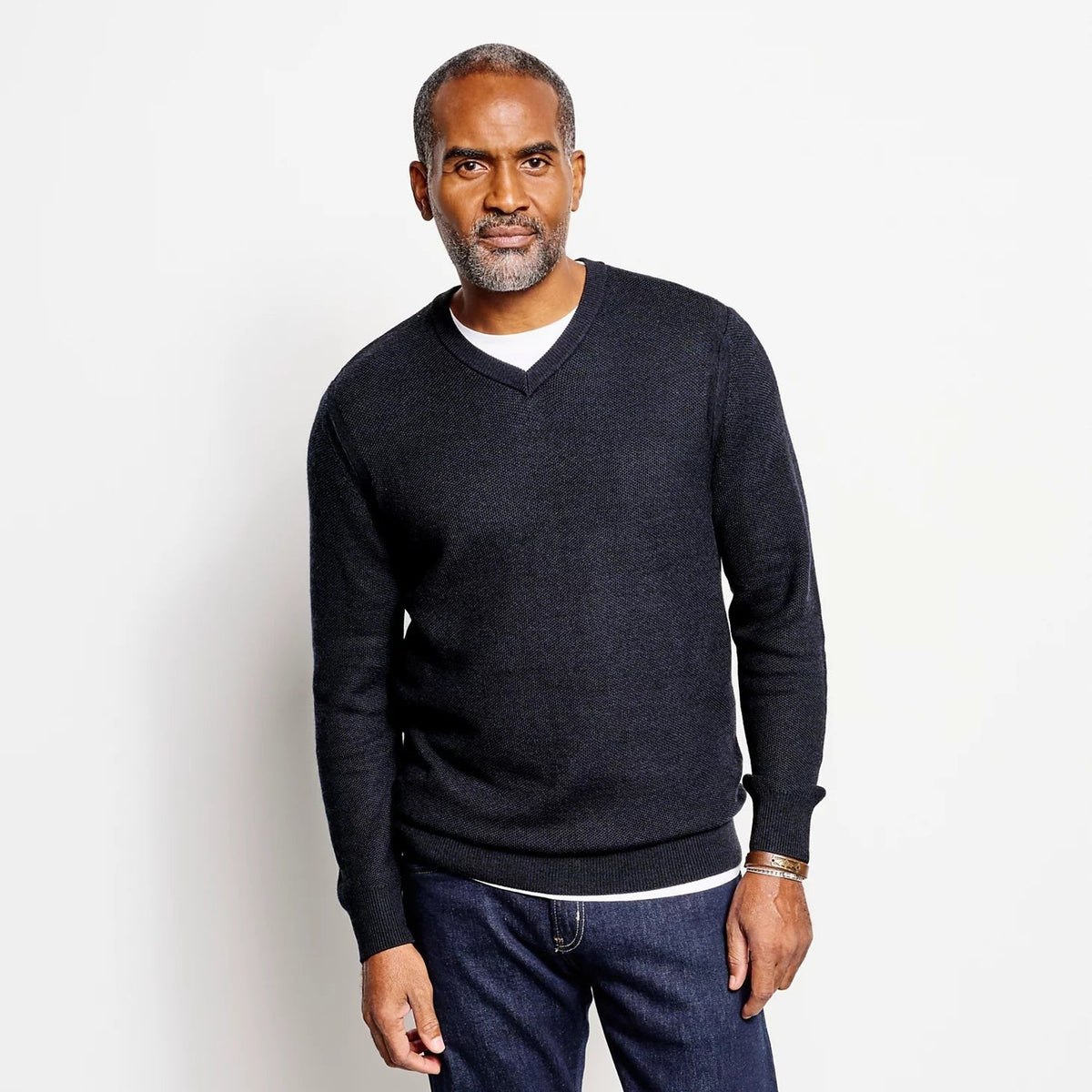 Orvis Special Offer - Merino Piqué V-Neck Sweater
