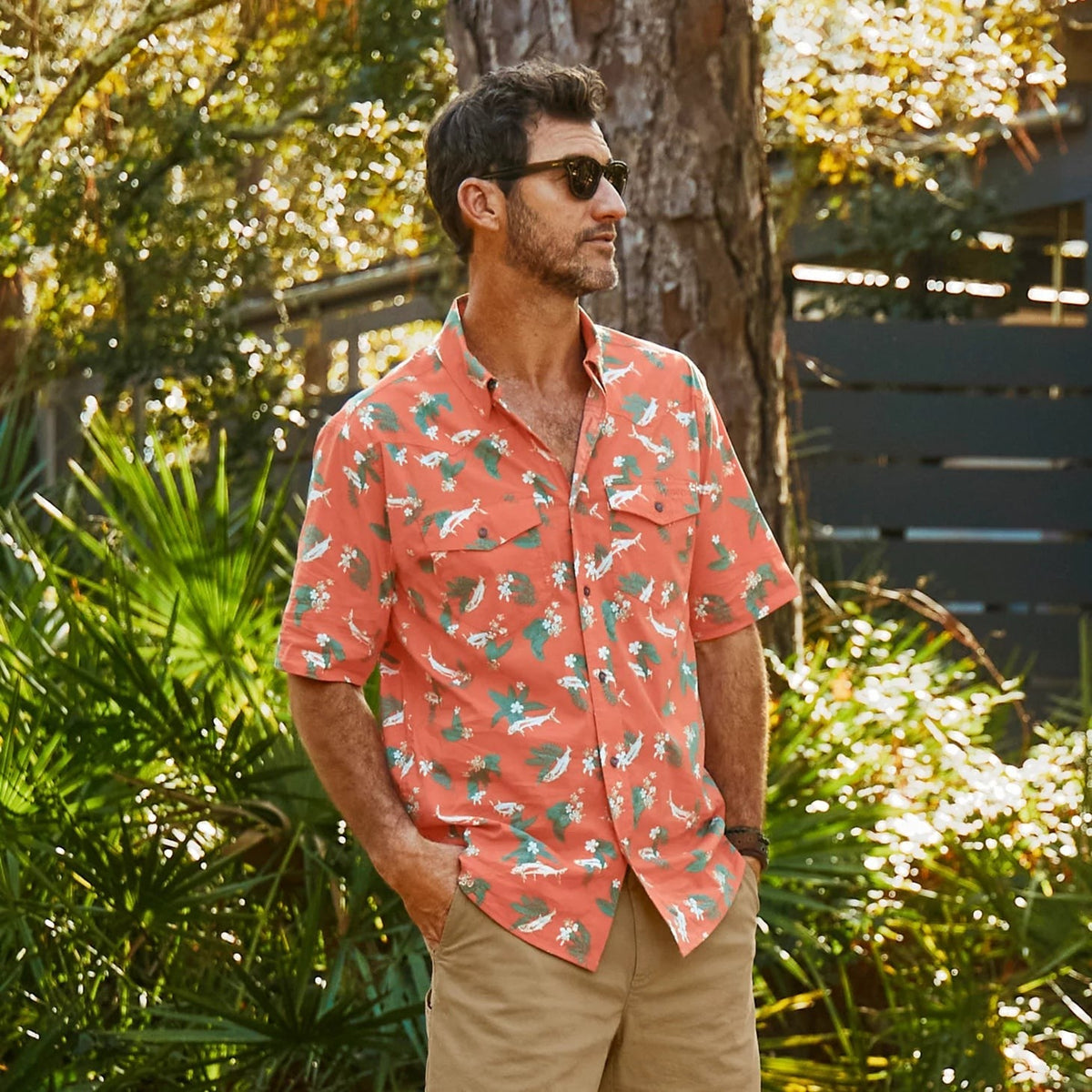 Orvis Budget Friendly - Men's River Guide Printed Short-Sleeve Western Shirt 2.0