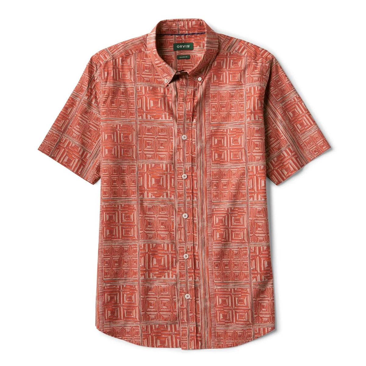 Orvis Popular Choice - Men's Heritage Poplin Printed Short-Sleeve Shirt